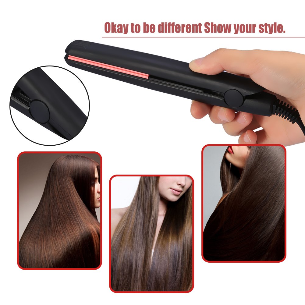 Amazon.com : Hair Straightener Flat Iron, Ceramic Coating Portable